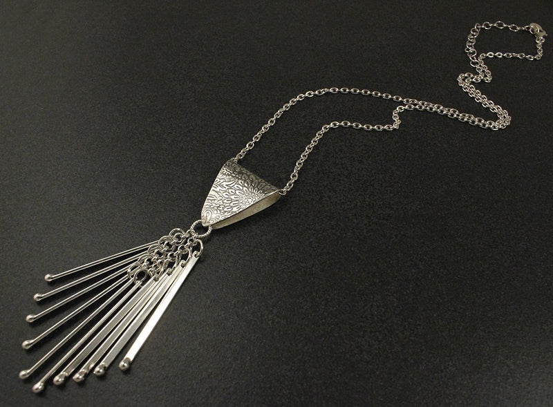 Patterned Fringe Pendant