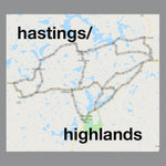 hastings highlands ontario pendant map jewelry